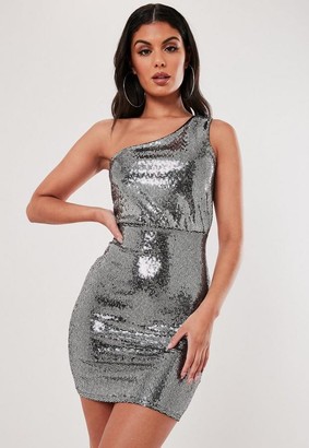 silver one piece dress