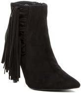 Thumbnail for your product : C Label Ariza Pointed Toe Fringe Heeled Bootie