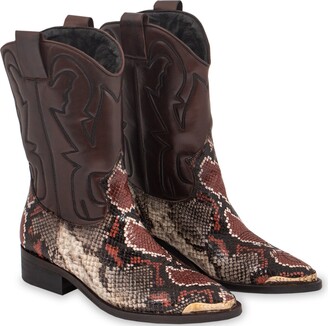 The Boot Institute Women's Brown Dallas Tall Westerns