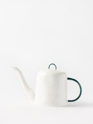 FELDSPAR Painted-handle 1l Fine China Teapot