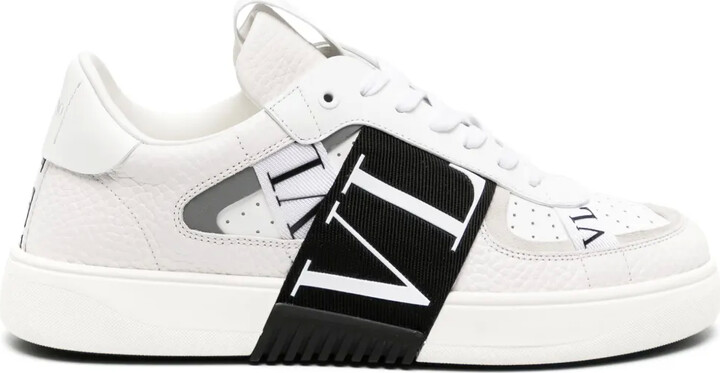 Valentino Garavani VL7N logo-tape leather sneakers