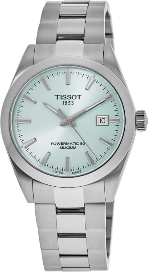 Tissot Gentleman Powermatic 80 Light Blue Stainless Steel Men's Watch T127.407.11.351.00