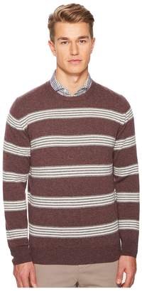 Eleventy Striped Cashmere Crew Neck Sweater