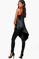 Thumbnail for your product : boohoo Woven Asymmetric Cami