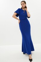 Thumbnail for your product : Flare Sleeve Keyhole Fishtail Maxi Gown