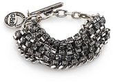Thumbnail for your product : Giles & Brother Crystal Cup Chain Bracelet/Silvertone
