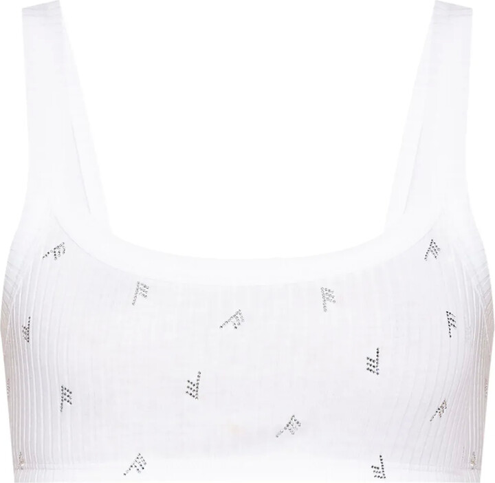 ATTICO All-Over Print Logo Top