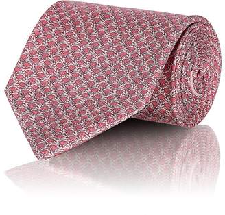 Ferragamo Men's Rabbit-Print Silk Necktie