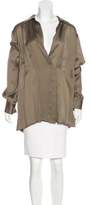 Thumbnail for your product : Donna Karan Silk Long Sleeve Top w/ Tags