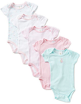 Starting Out Baby Girls Newborn-3 Months 5-Pack Bunny Bodysuits