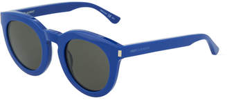 Saint Laurent Chunky Round Plastic Sunglasses