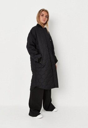 Missguided Petite Black Quilted 