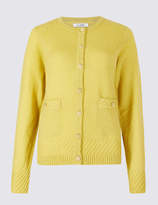 Thumbnail for your product : M&S Collection Lambswool Blend Textured Cardigan