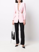 Thumbnail for your product : Alexander McQueen Cut-Out Detail Wool Blazer