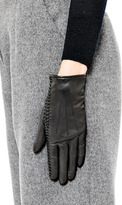 Thumbnail for your product : Nina Ricci Laced-Detail Leather Gloves