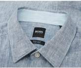 Thumbnail for your product : BOSS Lukka 2f Short Sleeved Linen Shirt Colour: NAVY, Size: XL