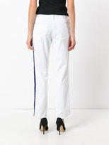 Thumbnail for your product : Michel Klein side stripe skinny trousers