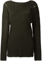 Helmut Lang HELMUT LANG RIBBED KNITTED SWEATER, FEMME, TAILLE: S, VERT