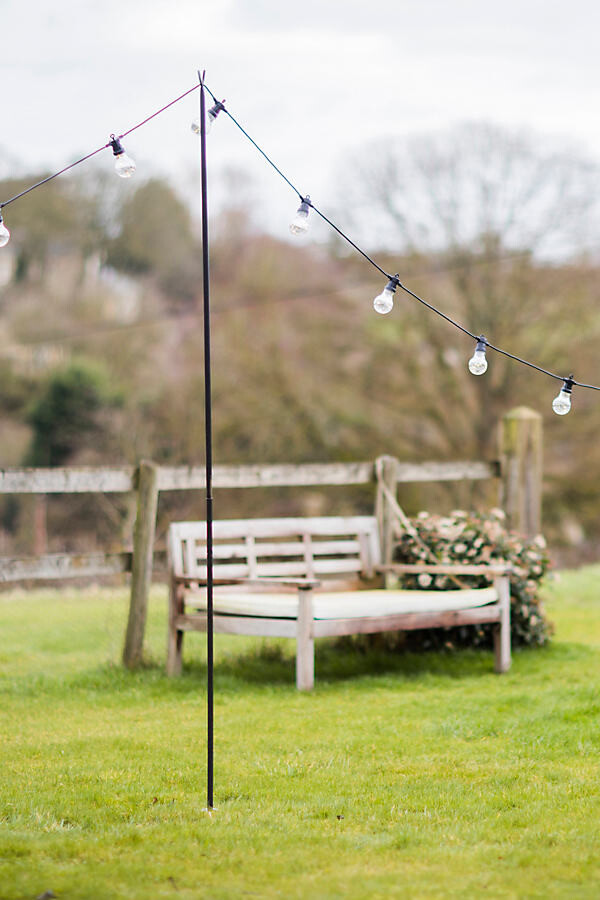 String Light Pole Stake