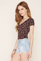 Thumbnail for your product : Forever 21 Tribal Print Crop Top