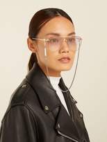 Thumbnail for your product : Frame Chain - Matte Web Mesh Rope Glasses Chain - Womens - Silver