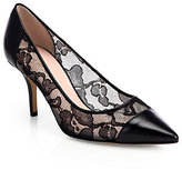 Thumbnail for your product : Kate Spade Jeb Lace & Leather Pumps