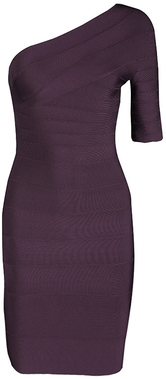 mauve bandage dress