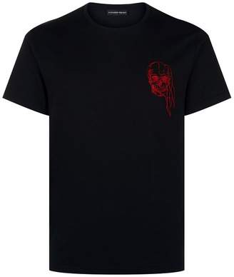 Alexander McQueen Embroidered Skull T-Shirt