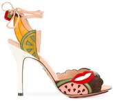 Thumbnail for your product : Charlotte Olympia fruit patch heeled sandals