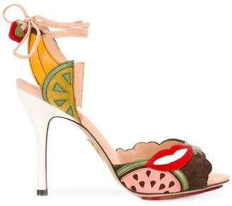 Charlotte Olympia fruit patch heeled sandals