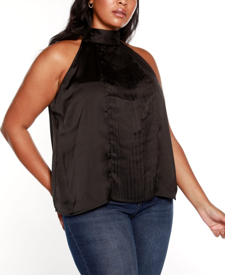 plus size red halter top