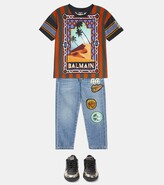 Thumbnail for your product : Balmain Kids Leather sneakers