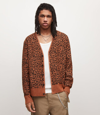 leopard dot pullover sweater