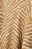 Thumbnail for your product : De La Vali Olivia Tiger-print Georgette Maxi Dress