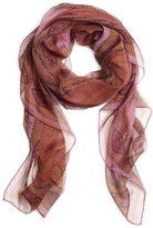 Thumbnail for your product : Brooks Brothers Iridescent Paisley Silk Chiffon Oblong