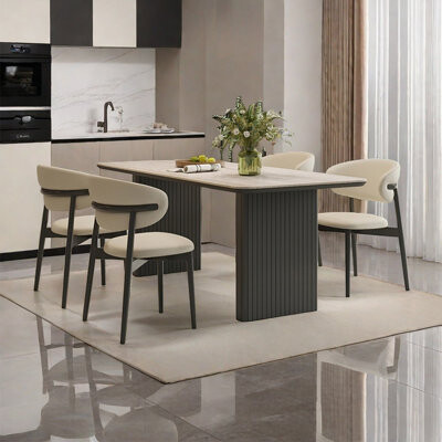 ZKuylo Vintage high-end rectangular dining table set