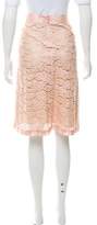 Thumbnail for your product : Rebecca Taylor Lace Knee-Length Skirt