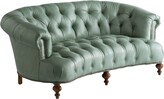 Thumbnail for your product : Old Hickory Tannery Turquoise Leather Tufted Sofa 71"
