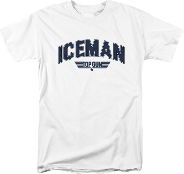 Top Gun TopGunIcemanVarsityAdultT-ShirtWhite3XLarge