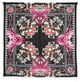 Thumbnail for your product : Givenchy Paradise Flowers Silk & Wool Scarf