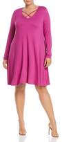 Thumbnail for your product : Glamorous CURVY Long Sleeve Crisscross Dress