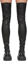 Thumbnail for your product : Rick Owens Black Bozo Stocking Tractor Boots