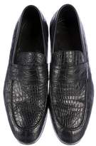 Thumbnail for your product : Brioni Crocodile Dress Loafers