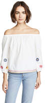 Thumbnail for your product : Madewell Embroidered Off Shoulder Top