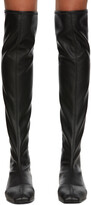 Thumbnail for your product : Giuseppe Zanotti Black Leather Stretch Tall Boots