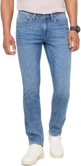 DUER Men's Performance Lite Slim Fit Straight Jeans Slate Indigo 38 30