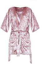 Thumbnail for your product : PrettyLittleThing Pink Velvet Robe