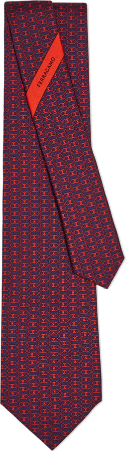 Ferragamo Gancini silk tie