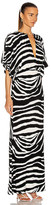 Thumbnail for your product : Norma Kamali Obie Gown in Animal Print,Black,White