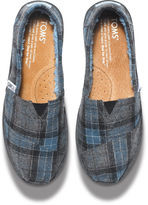 Thumbnail for your product : Toms Blue Tartan Youth Classics